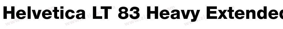 Helvetica LT 83 Heavy Extended字体转换